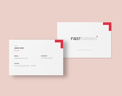 First Experia Business cards