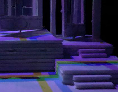 Theatre set design for Ghosts by Henrik Ibsen