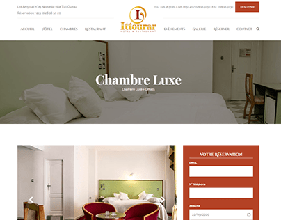 Website design & development - Hôtel Ittourar