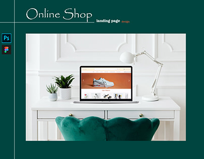 online shop landing page