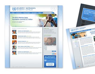 Website design, United Nations