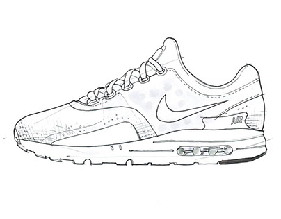 Product Sketch/ For Nike Airmax Day/Nike ZERO in 9