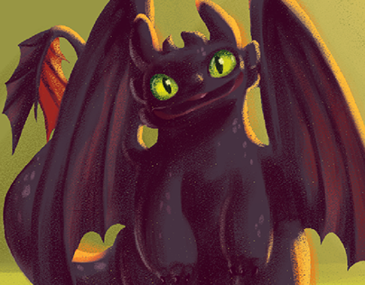 Toothless fanart commission
