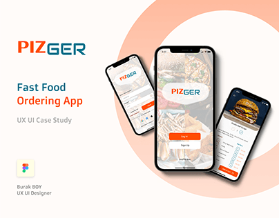 Fast Food Ordering Mobile App UX UI Case Study