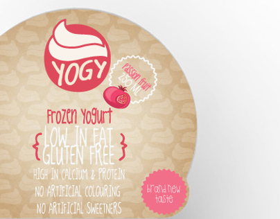 YOGY - frozen yogurt identity and packaging