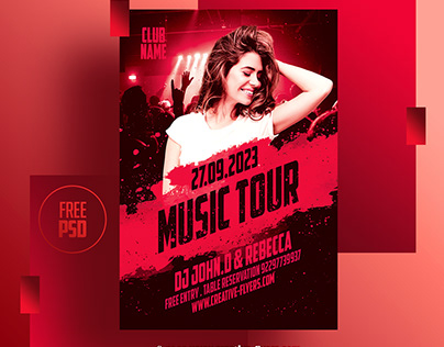Free Flyer PSD for Photoshop