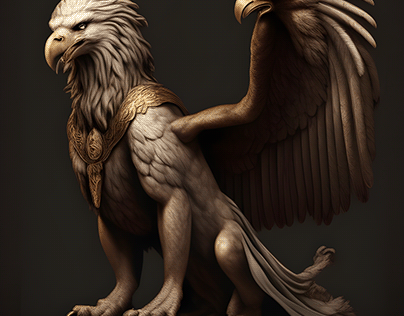 griffin with the head, wings, and talons of an eagle
