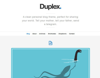 Duplex, WordPress Premium Responsive Personal Blog Them