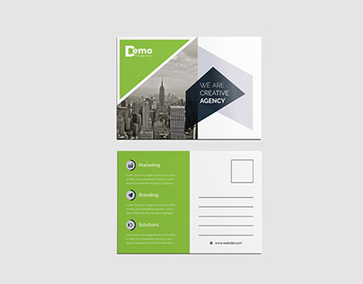 Corporate Business Double Sided Professional Postcard