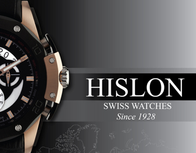 Catalog design for Hislon Watches