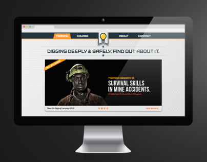 Website design: “New Life Digging” campaign