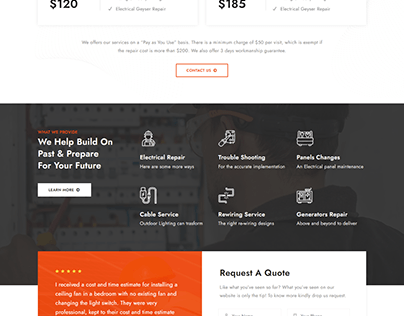 Electrician Handyman Services Html5 Template