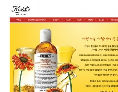 Kiehl's website re-design