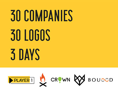 30 day logo challenge in 3 days