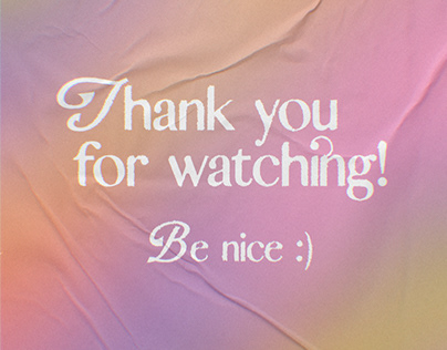 thank you for watching poster