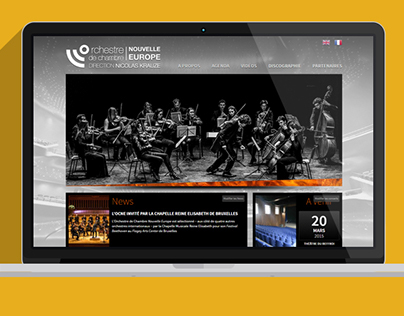 Site Wordpress Orchestre de Chambre Nouvelle-Europe