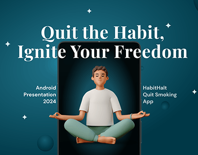 HabitHalt | Quit Smoking App | Android UI
