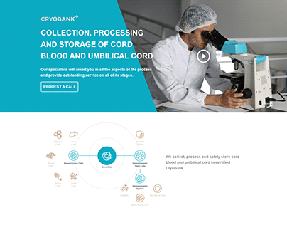 A Landing Page for a Cryobank