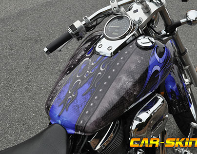 Blue Flame Motorcycle