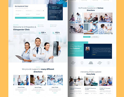 Medical website design (Wordpress)