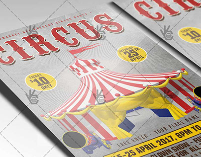 Circus Party - Premium Flyer PSD Template