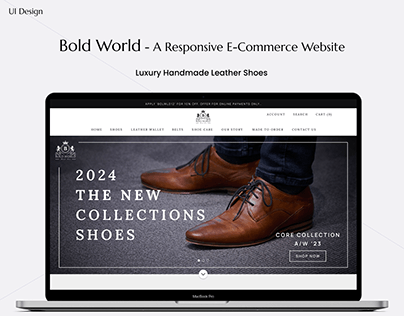 BOLD WORLD WEBSITE - responsive e-commerce website