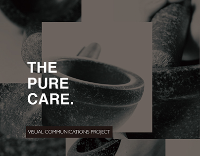 ‘The Pure Care' Brand strategy and identity design