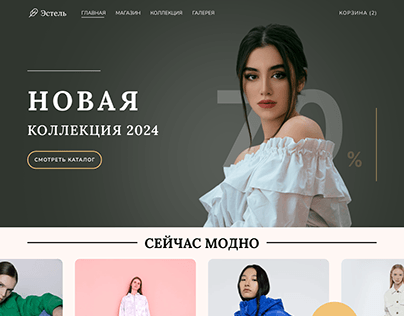 Landing Page / Fashion Clothes / ui clothing web design