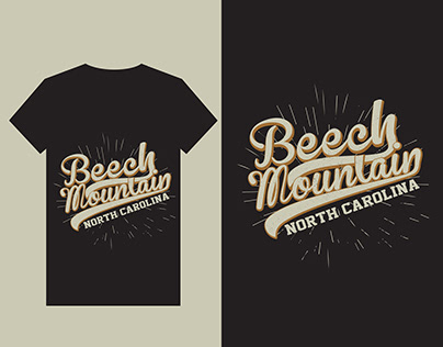 Beech Mountain T-Shirt Design illustration