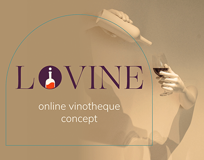 Onlline vinotheque LOVINE. E-commerce Concept