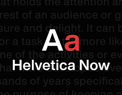 Helvetica Now - Typography