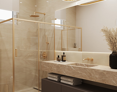 Bathroom in the "White sail" for the Perfectum