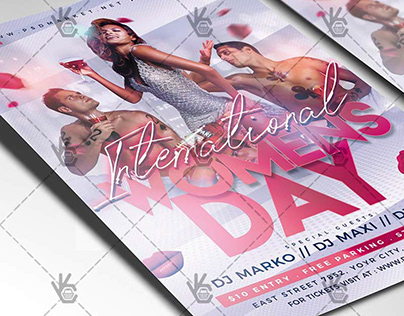 Womens Day Party Flyer - PSD Template