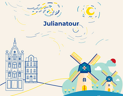 Identity for a guide / travel in the Netherlands
