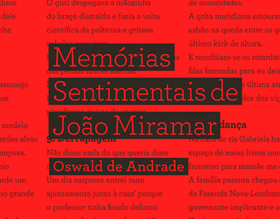 Livro Memórias Sentimentais - Oswald de Andrade