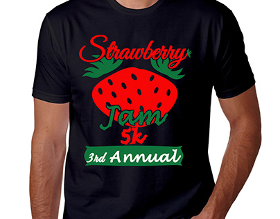 Driping tshrit design for strawbery company