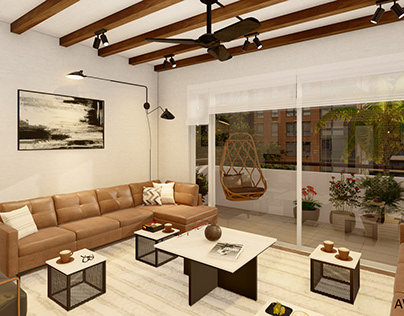 Industrial Living Room Interiors