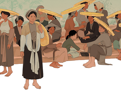 Vietnamese women in the 17th for Heritage Magazine