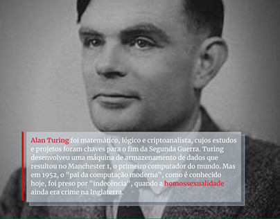 Peça para redes sociais - Você conhece Alan Turing?