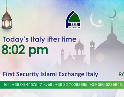 Ramdan Iftari Italy time