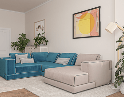 Sofa Fendi Product Renders