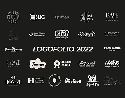 Logofolio 2022, portfolio of logo designer, logotype