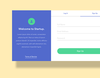 Daily UI 001 - Sign Up Form