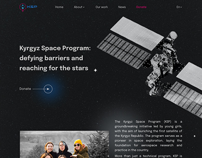 Web Design for Kyrgyz Space Program