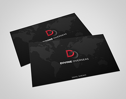 Visiting Card Design For Divine Overseas