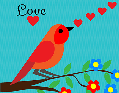 singing bird in love