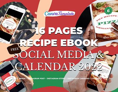 16 Pages Pizza End Year Party Recipe eBook
