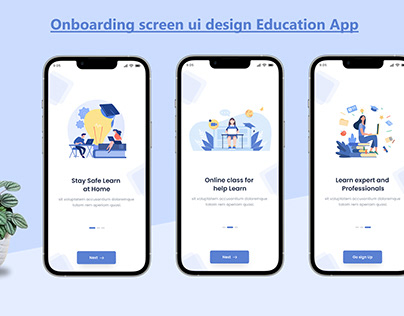 Onboarding Screen Education app