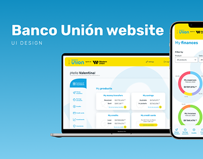 UI Design | Banco Unión website
