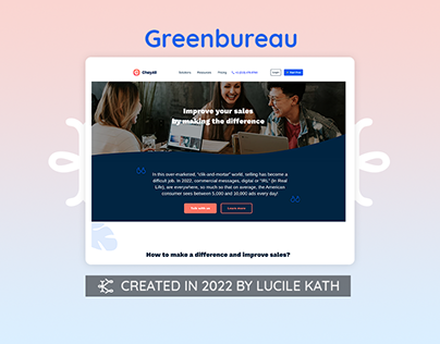 Design web pour Greenbureau